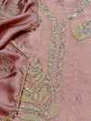 Sky Blue Blossom Kota Doriya Unstitched Suit set