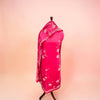 Beautifully Detailed Elegant Unstitched Cotton Suit Set in Hot Pink