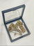 Elegant High-Quality Metal Brooch with Decorative Buttons