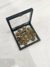 Elegant High-Quality Metal Brooch with Decorative Buttons
