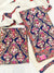 Pure Cotton Unstitched Suit Set In a Rich Navy Blue Hue