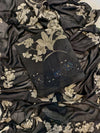 Elegant Pure Cotton Unstitched Suit Set with Muslin Printed Dupatta (Black).